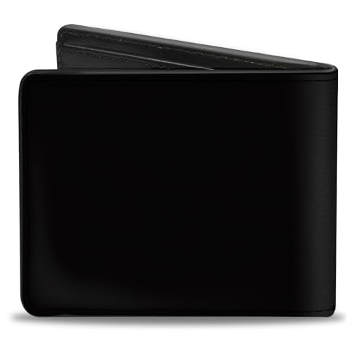 Buckle-Down mens Buckle-down Pu Bifold - Mustang Chrome Pony/Mustang Script Black/Silver Wallet2