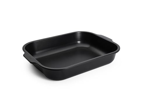 WOLL Bratreine „Roast-it!“ groß – 38×30 cm (Außenmaß 44×32 cm), 7,1 L – PFAS-frei, aluminisierter Stahl, Antihaftversiegelung, ofenfest bis 260 °C,...