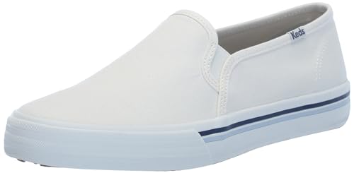 Image of Keds Womens Double Decker Canvas Slip On Sneakers Shoes Casual - Black