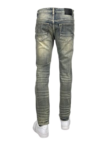Blind Trust Men's Acid Washed Slim Fit Jeans2