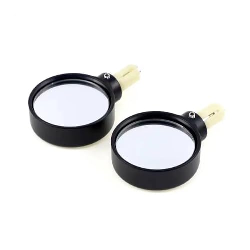 Retrovisor moto universal par cromado negro de 22 mm para manillar