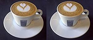 2 X Lavazza 8 oz Americano Cups and Saucers