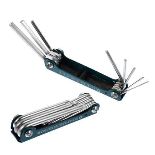 Angoily Bike Repair Tool Kit 2pcs Folding Hexagon Wrench Professional Multi-function Spanner for Repairing