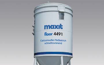 maxit floor 4491 turbo 25 kg | Suelo autonivelante de sulfato de calcio, pavimento, solera para calefacción y renovación rápidas, secado rápido, sulfato de calcio unido