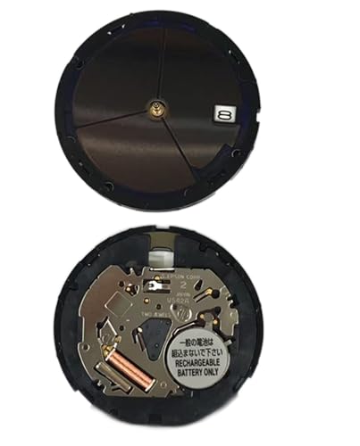 VS42A Movement Black Date Indicator at 3 Solar Movement