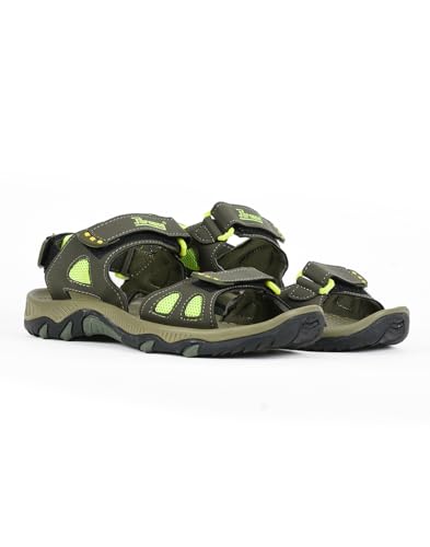Image of PARAGON Men Colourblocked Green Sandals
