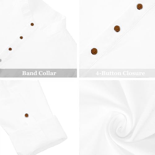 Image of Beige Color Cotton Blend Mandarin Neck Short Kurta Straight Kurta for Men (S)