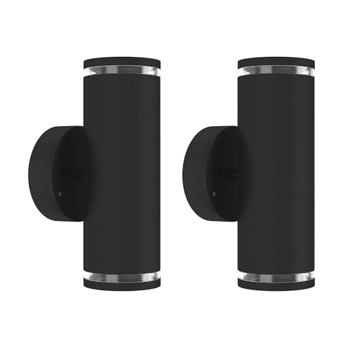 Kaitenv LED Wandleuchte 2 Pack, Wandlampe für Aussen und Innen, Außenlampe für Wand Hauswand Balkon Terasse, up and down