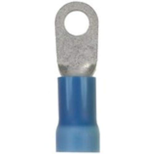 Panduit PV6-10R-T Ring Terminal, Large Wire, 6 AWG, #10 Stud, Vinyl Insulated (200-Pack)