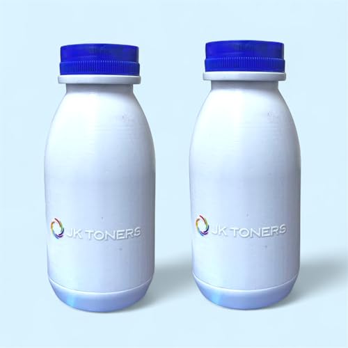Image of Jk toners 2 Bottles of 80gram Each Refill Toner Powder for Use in Compatible with Samsung Printer cartridges Mltd101, Mltd1043, Mltd116L, Mltd203, Mltd111s, Mltd108L (Refill Powder)