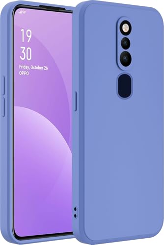 Image of A rtistque Back Cover Case for Oppo F11 Pro with Camera Protection | Shockproof TPU | Stylish Protective Design | Slim Fit | Ultra Matte | Oppo F11 Pro Back Cover - Blue