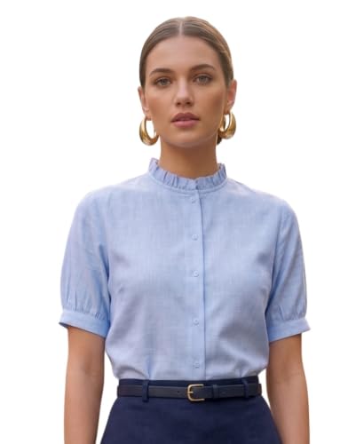 Image of Style Quotient Women Solid Beige Regular Fit Flex Formal Shirt