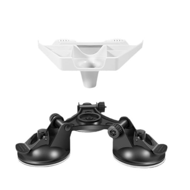 Base di montaggio per mini piatto da tetto con 12 basi a ventosa con potenza di tenuta di 170,6 kg, materiale ABS, 22 x 15 x 8 cm, compatibile con Internet satellitare