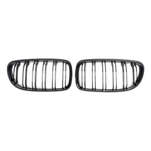 Rejillas de riñón para BMW E90 LCI 2009-2013 con doble listón deportivo negro
