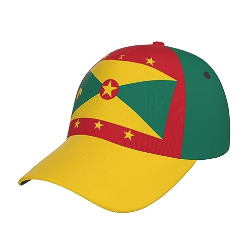 Casquette de baseball réglable avec drapeau mignon rétro pour homme et femme, Drapeau de la Grenade _V1, taille unique