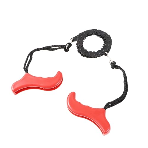 Totority Pocket Chainsaw for Camping Survival Wire Saws Red Handle Garden Logging Chain Hand-held Wire