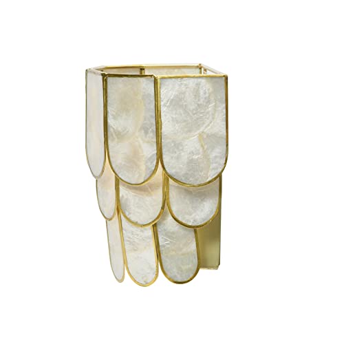 4-Tier Capiz and Metal Wall Sconce by Creative Co-Op - Image 3