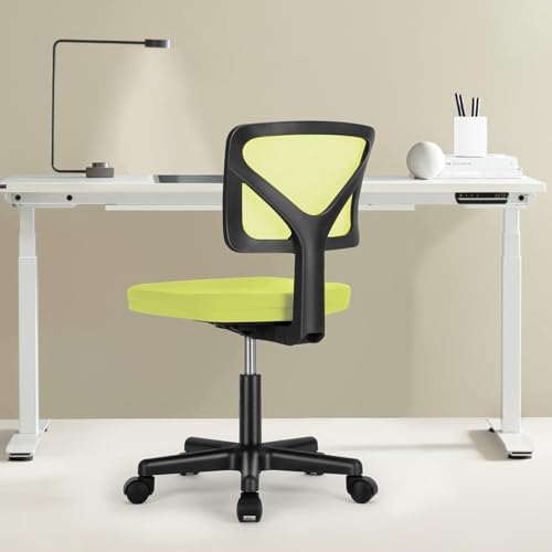 image for Sweetcrispy Office Chair, Ergonomic Low-Back Mesh Rolling Work Swivel 