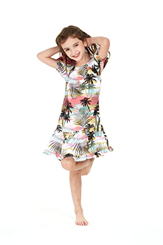 Image of Hawaii Hangover Family Matching Hawaiian Clothes, Neon Sunset Pink | Family Matching Hawaiian Clothes, Neon Sunset Pink, lightweight rayon, machine washable, tropical floral print, luaus