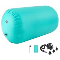 Air Rolle Turnen GymnastikMatte 60 75 90 CM Aufblasbare Air Barrel Gymnastik Tumbling Matte mit Pumpe für Handfeder Hinten Training/Heimgebrauch/Yoga/Fitness
