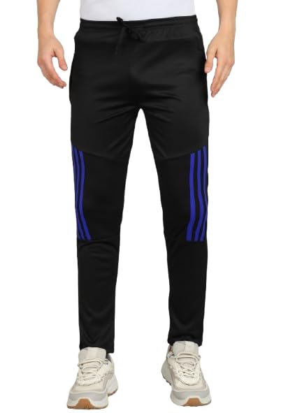 Men's Lycra Track Pant - Regular Fit Joggers for Running Gym with Elastic Waistband | Stripes Printed Lower Track Pants for Workout, Sports with 2 Side Chain Pocket for Boys-picture-23