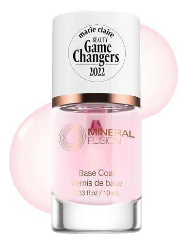 Mineral Fusion Base Coat Nail Treatment - Extend the Length of Manicures - Protect Against Chipping,...