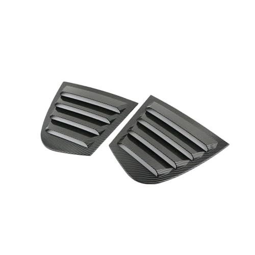 2pcs Rear Window Louvers Decoration Compatible for BMW E90 Serie 3 2006-2012 Spoiler Panel Side Tuyere Louver Vent Car Stickers