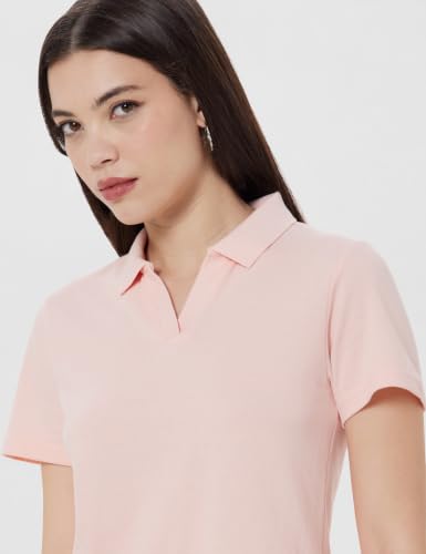Image of Amazon Brand - Symbol Women Casual Polo T-Shirt | V-Neck | Regular Fit | Short Sleeve