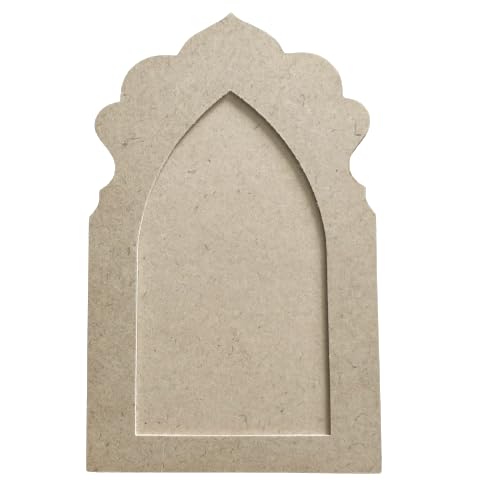jharokha Base MDF Cutout for DIY Art and Craft, Wall Hanging Decorations, Festival Gift, Wedding (15cm X 25cm) (Set of 1)-image-48