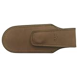 MKM - Knife Sheath, Leather Knife Holder with Magnetic Closure, Made in Italy, 100% Vegetable Tanned Leather, Natural Colour, Size 12.5 x 5 cm