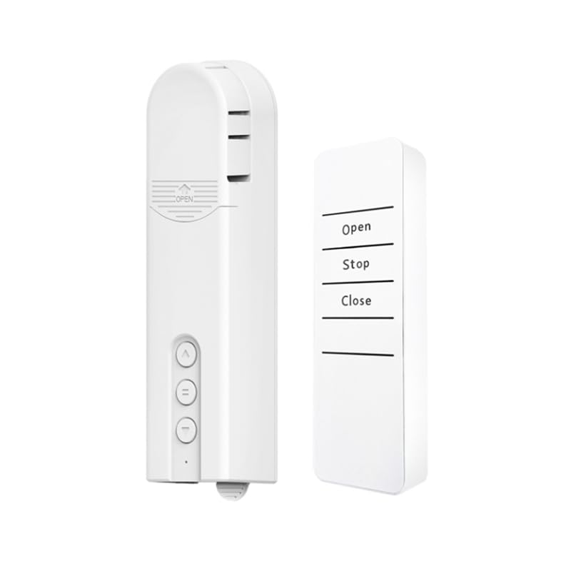 Fangxuee Motor de Cortina Motorizado Inteligente con WiFi Integrado, Control Remoto, Temporizador y Configuración por Voz (Sin Puerta de Enlace).