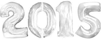 Huge 2015 Number Balloons - Silver 2015 Megaloons - Each Number 34 Inches Tall
