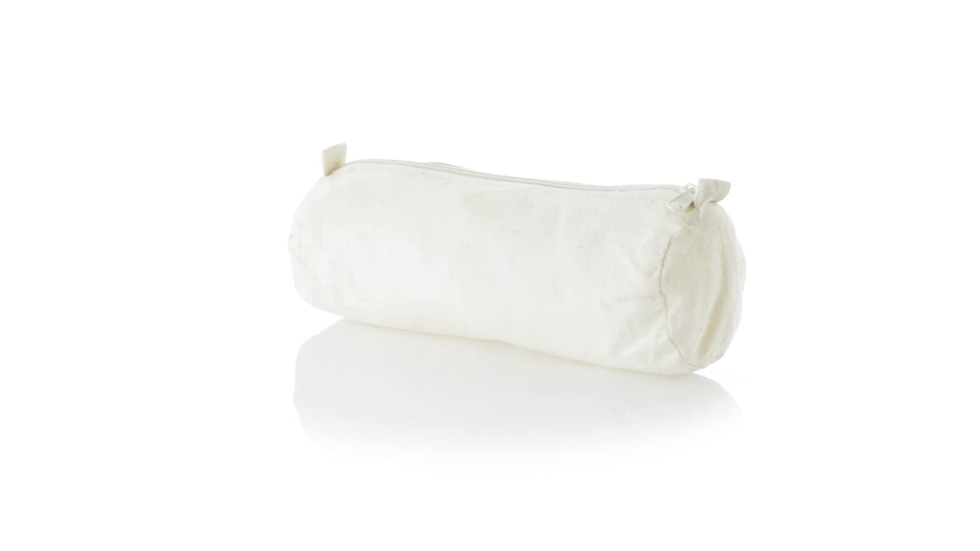 Nature line pencil case in 100% raw cotton material with classic cylindrical design - Image 4