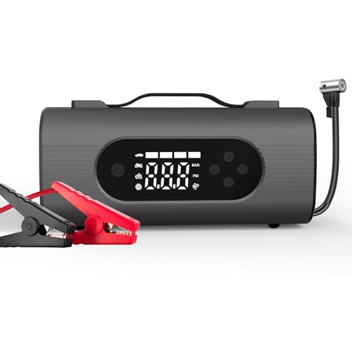 EcoSolLi Car Jump Starter 4000A for All Vehicles, 12V Smart Jumper, USB Ports