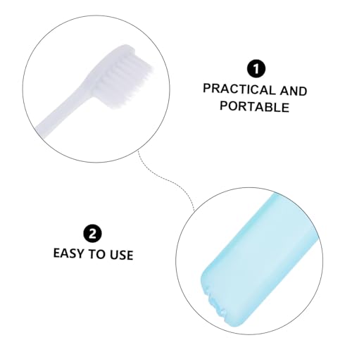 Yardenfun 12 Stück Teiliges Faltbares Zahnbürsten Erwachsene und Jugendliche Weiche Borsten Kompakt Leicht Ergonomisch Rutschfest für Reisen und Täglichen Gebrauch Farben Zufällige Farbe – Bild 4