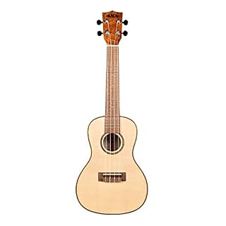 Kala KA-FMCG – Ukulélé à flamme à ressort solide Maple Concert avec étui (UC-C) - Les Beatles, Paul McCartney, John Lennon, RIngo Starr, George Harrison