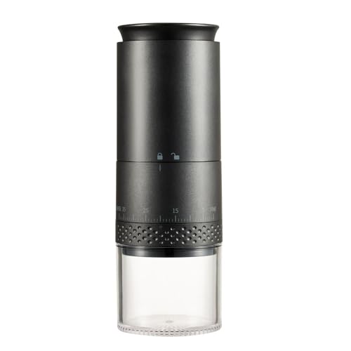 SG Portable Electric Coffee Grinder Burr Rechargeable Coffee Bean Mill 38 Precise Grind Settings (BLACK)