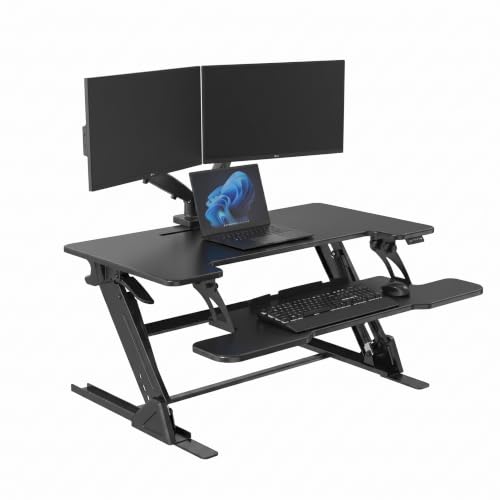 Image of Standing Desk Converter 36 x 24 Inches, Height Adjustable