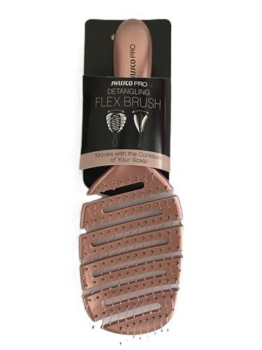 Brosse démêlante flexible Swissco Pro pour éliminer les nœuds sans douleur
