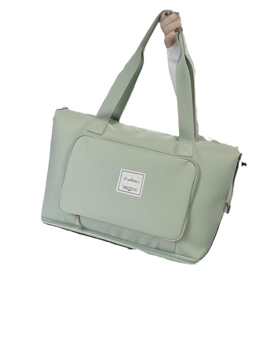 Foldable Travel Duffle Bag Large Capacity Expandable Lightweight Waterproof Carry On Luggage Bag Green Free Size-image-31