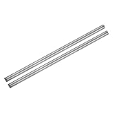 QUARKZMAN 2 Stk Titanium Rundstange 0.24 Zoll Durchmesser(6mm) 8 Zoll Länge GR2 Metall Massiv TA2 Titanium Rundstange Stangenmaterial Für Modellflugzeug Autos Schiff DIY Bastelarbeiten