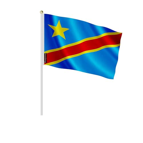 Drapeau république démocratique du Congo 30x45cm en lot de 100 pièces pour événements