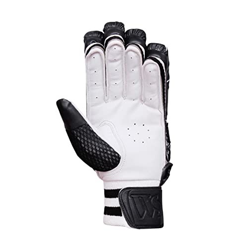 Image of Whitedot Eleanor Cricket Batting Gloves||Suitable for Youth|Medium Left Hand||Black