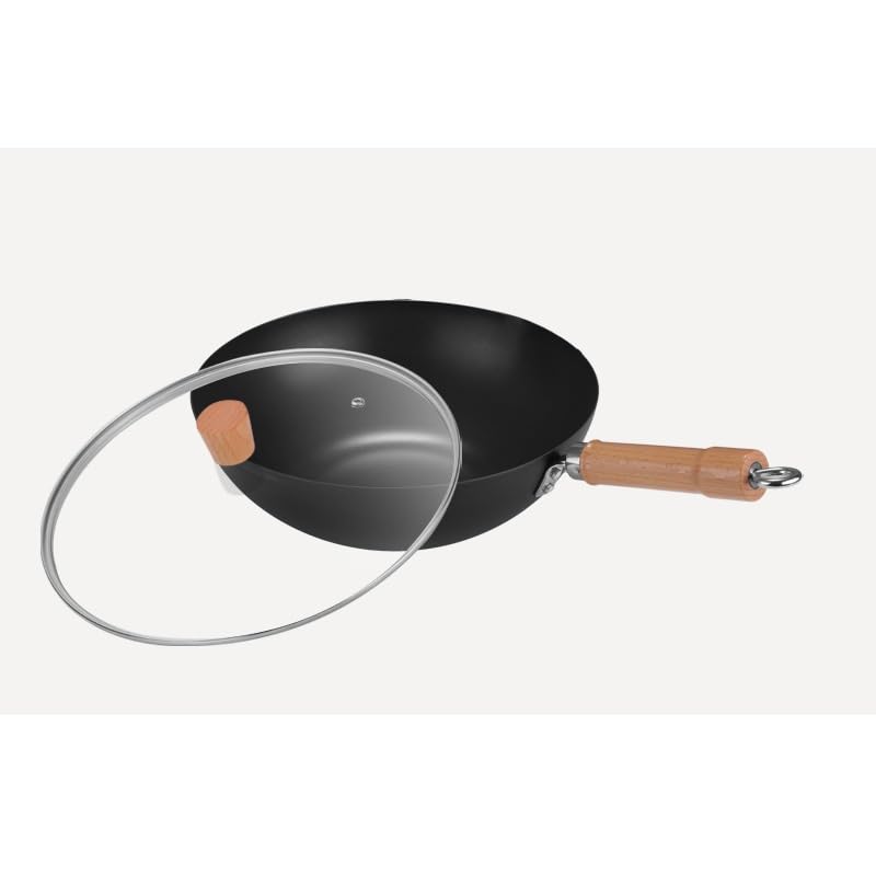 Wok con mango largo antiadherente 31.5 cm miniatura 4