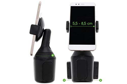 Belkin Supporto per Portabicchieri dell'Auto (Supporto da Auto per iPhone 12, 12 Pro, 12 Pro Max, 12 mini, 11, 11 Pro, 11 Pro Max, XS Max, XS, XR, X, SE, 8/8 Plus, Samsung, LG, Sony, Google ecc) - Immagine 2