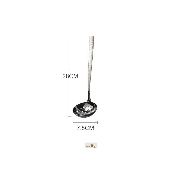 Ensemble de 8 couverts en acier inoxydable durable or rose martelé - 2