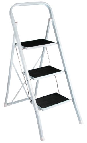 Preisvergleich Produktbild Klapptritt-Leiter mit Antirutschgummi 3-stufig 150 KG (Stufentritt)