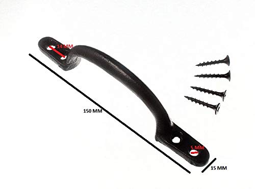 Poignées de traction avant noir de 15,2 cm avec finition durable pour hotbed