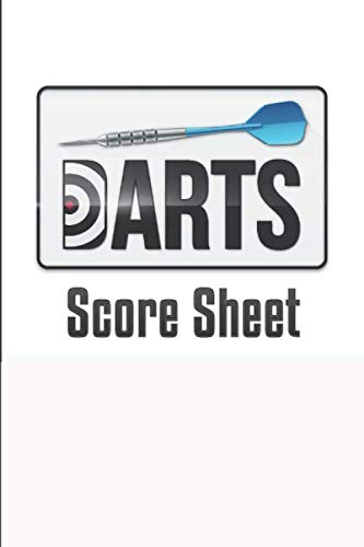  Darts Score Sheets: Darts Scorekeeping logbook  100 pages,  8.25 * 6 inchs  301 ,501 , Cricket