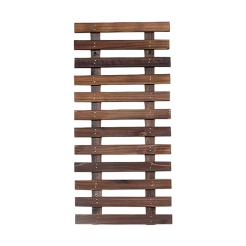 Colcolo Macetero Colgante de Madera para Pared, Maceta para Flores, Estante rústico, Soporte Vertical para balcón y jardín, Longitud 60 Cm